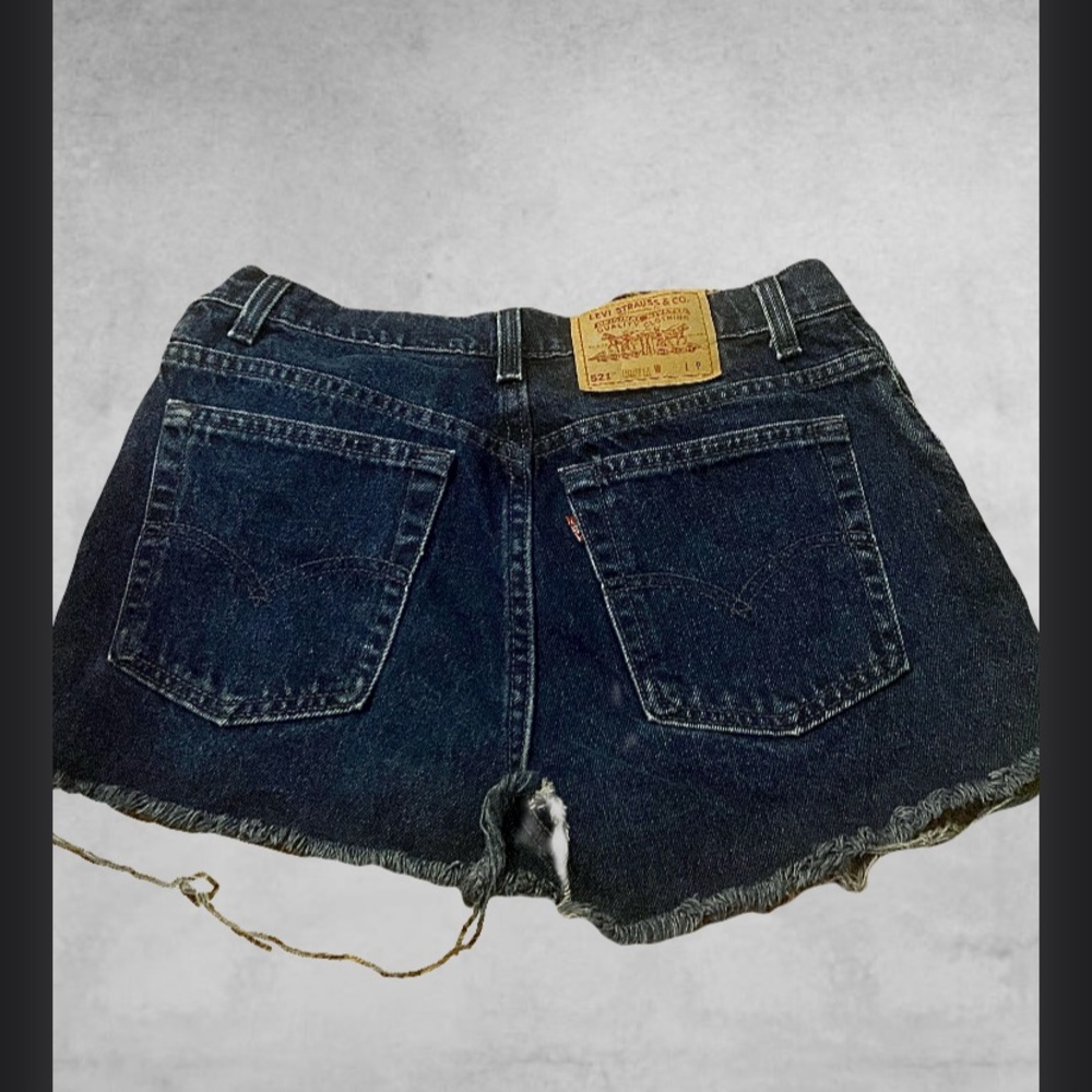 Levi's Blue Jean Shorts Distressed Cut-Off Style